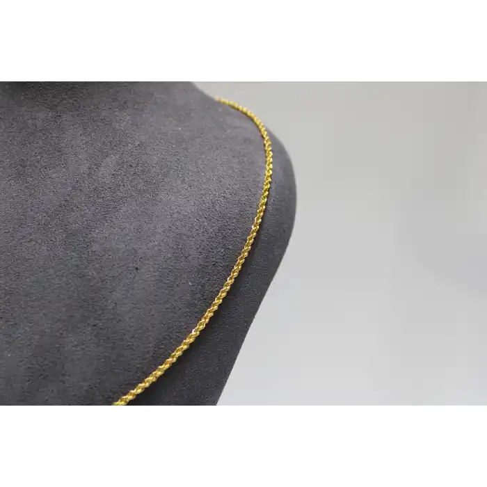 14 Ayar Altın Halat Modeli Zincir Kolye 3.50 GR 60 CM