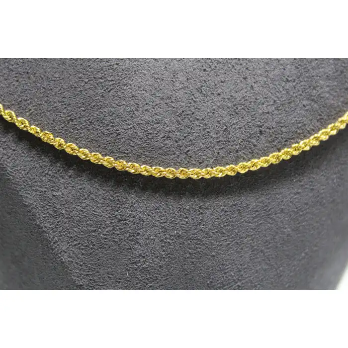 14 Ayar Altın Halat Modeli Zincir Kolye 3.51 GR 65 CM