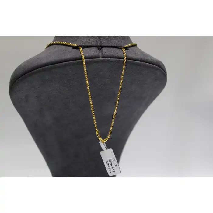 14 Ayar Altın Halat Modeli Zincir Kolye 3.51 GR 65 CM