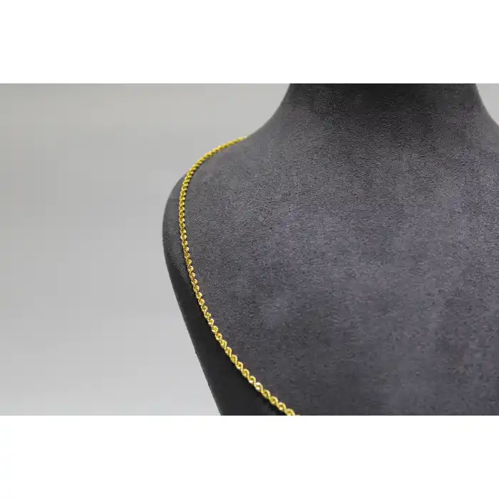 14 Ayar Altın Halat Modeli Zincir Kolye 3.51 GR 65 CM