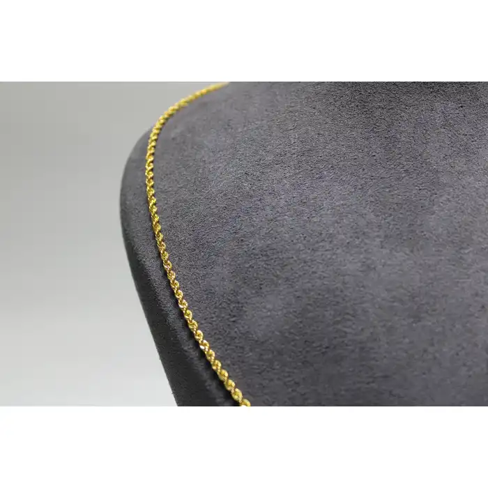 14 Ayar Altın Halat Modeli Zincir Kolye 3.55 GR 70 CM