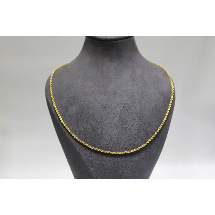 14 Ayar Altın Halat Modeli Zincir Kolye 3.55 GR 70 CM