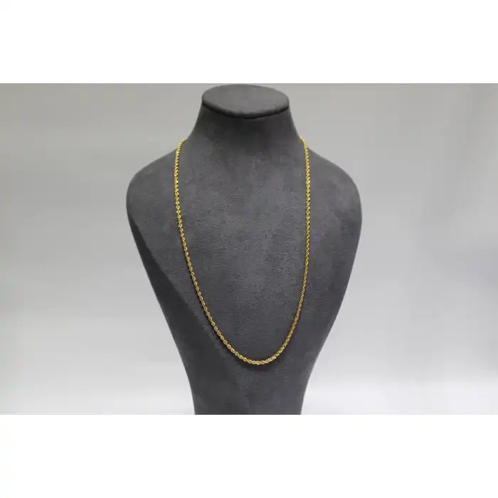 14 Ayar Altın Halat Modeli Zincir Kolye 3.55 GR 70 CM