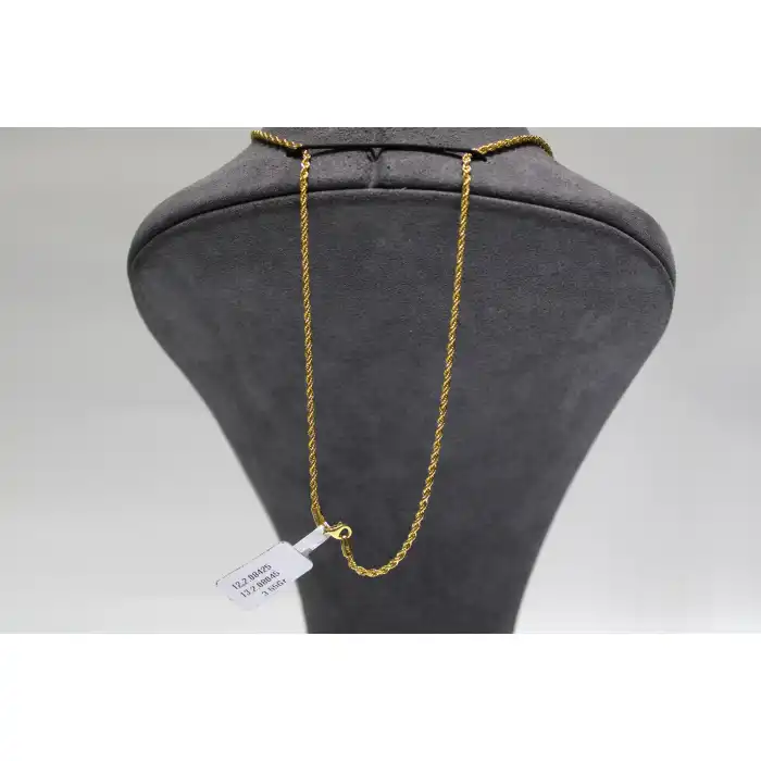 14 Ayar Altın Halat Modeli Zincir Kolye 3.55 GR 70 CM