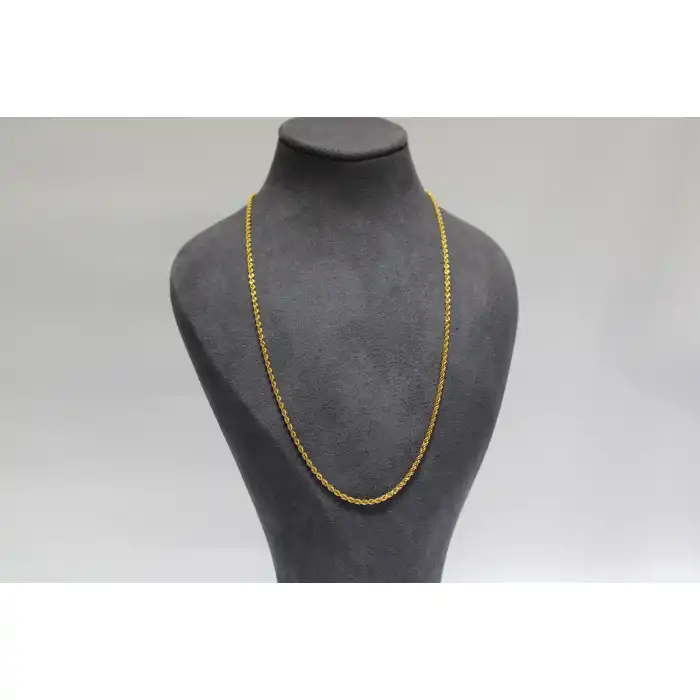 14 Ayar Altın Halat Modeli Zincir Kolye 3.56 GR 55 CM