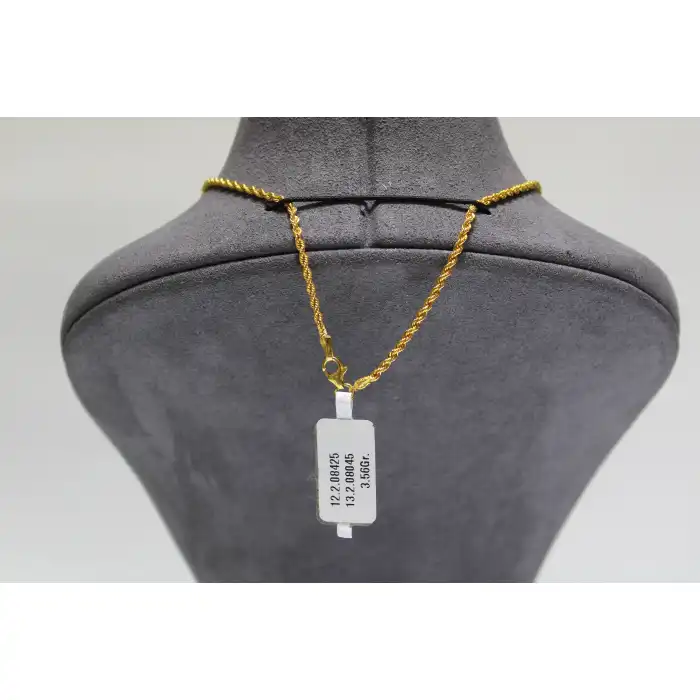 14 Ayar Altın Halat Modeli Zincir Kolye 3.56 GR 55 CM