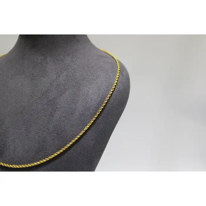 14 Ayar Altın Halat Modeli Zincir Kolye 3.59GR 65 CM