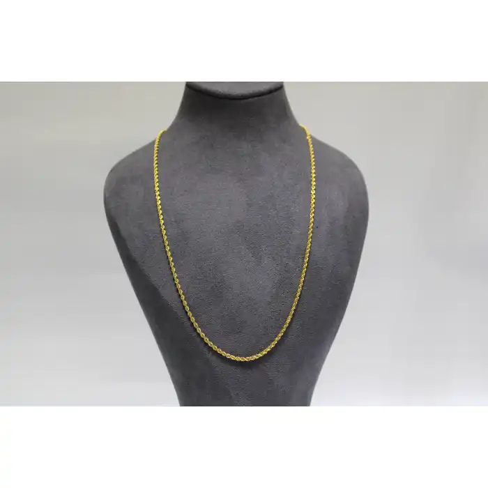 14 Ayar Altın Halat Modeli Zincir Kolye 3.59GR 65 CM