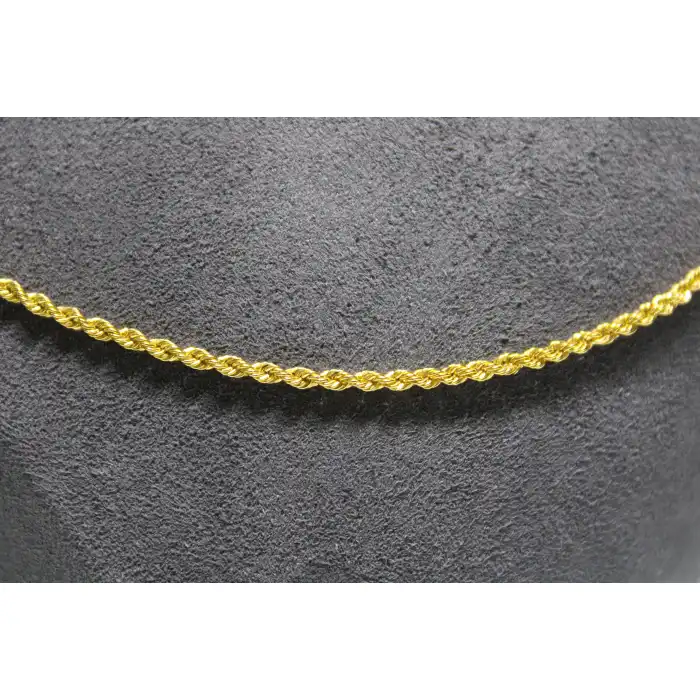 14 Ayar Altın Halat Modeli Zincir Kolye 3.61 GR 60 CM