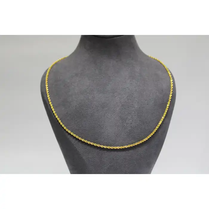 14 Ayar Altın Halat Modeli Zincir Kolye 3.61 GR 60 CM