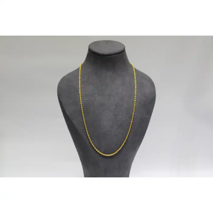 14 Ayar Altın Halat Modeli Zincir Kolye 3.61 GR 60 CM