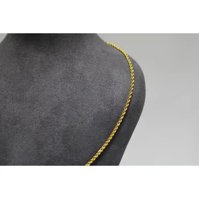 14 Ayar Altın Halat Modeli Zincir Kolye 3.61 GR 60 CM