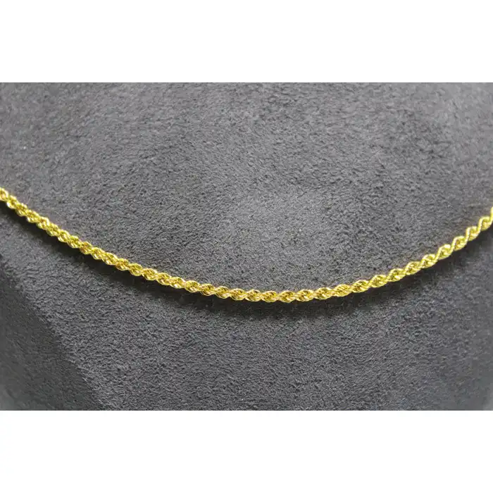 14 Ayar Altın Halat Modeli Zincir Kolye 3.63 GR 65 CM