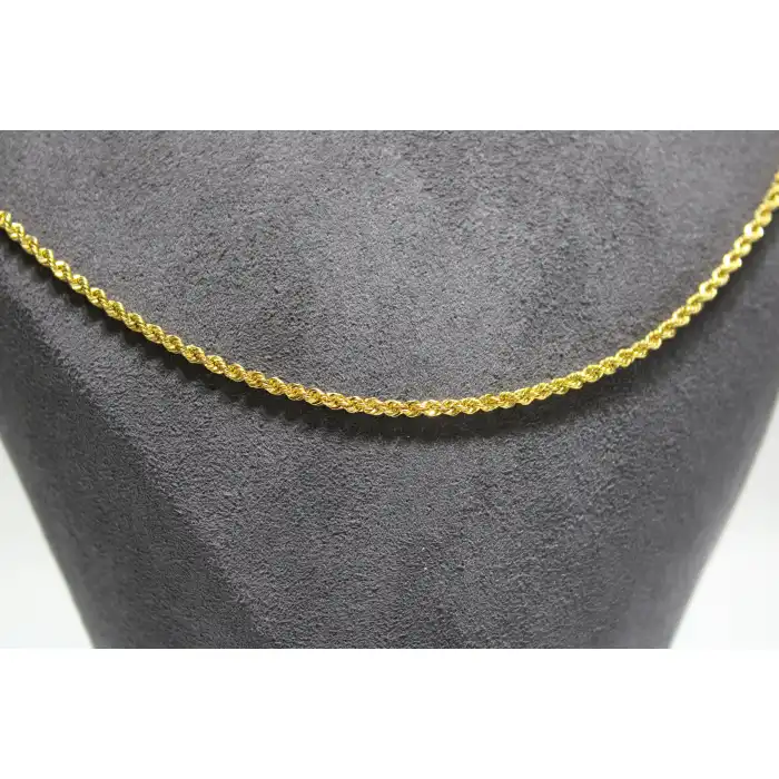 14 Ayar Altın Halat Modeli Zincir Kolye 3.67 GR