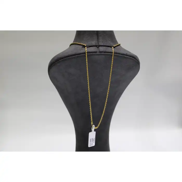 14 Ayar Altın Halat Modeli Zincir Kolye 3.69 GR 70 CM