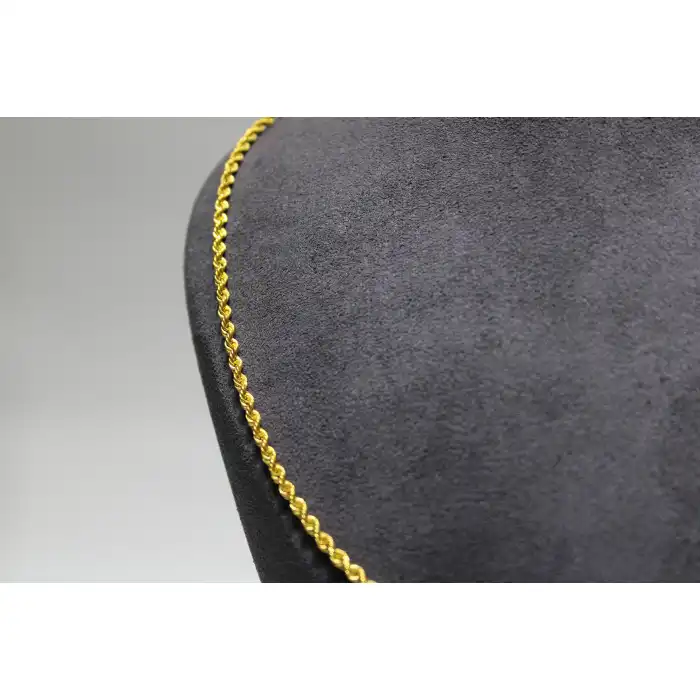 14 Ayar Altın Halat Modeli Zincir Kolye 3.90 GR 50 CM