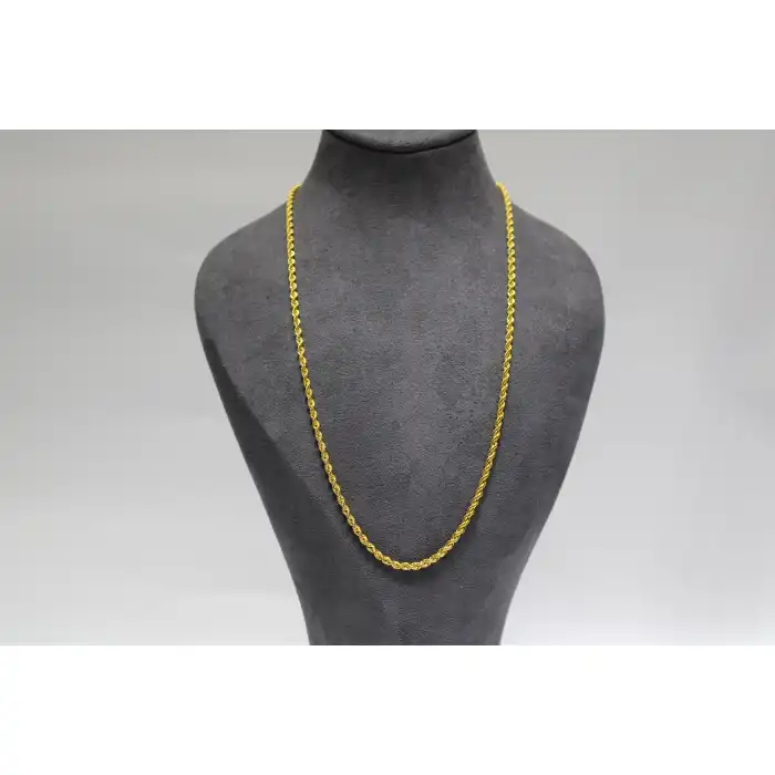 14 Ayar Altın Halat Modeli Zincir Kolye 3.90 GR 50 CM