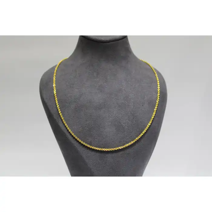 14 Ayar Altın Halat Modeli Zincir Kolye 3.90 GR 65 CM