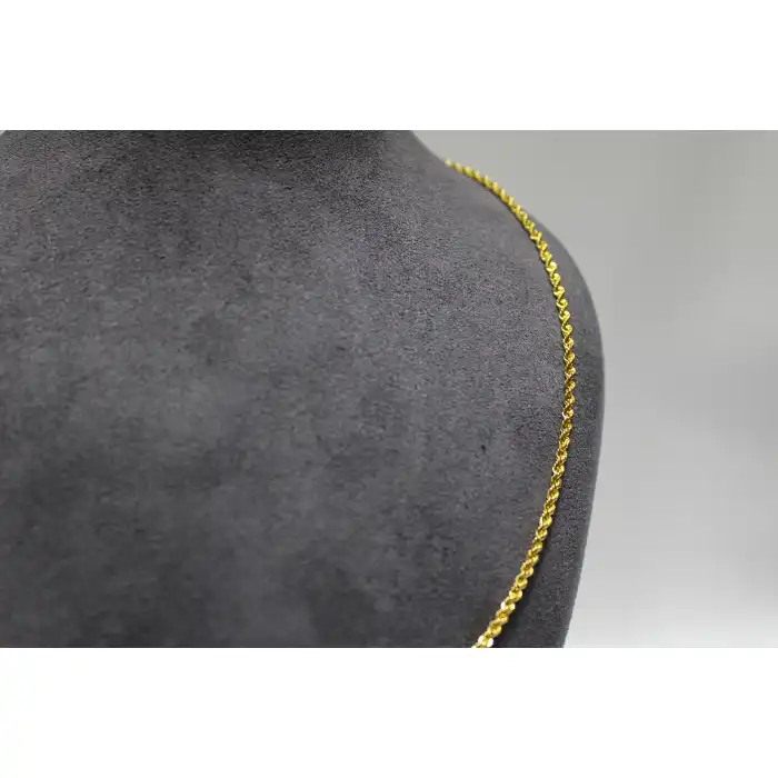 14 Ayar Altın Halat Modeli Zincir Kolye 3.90 GR 65 CM