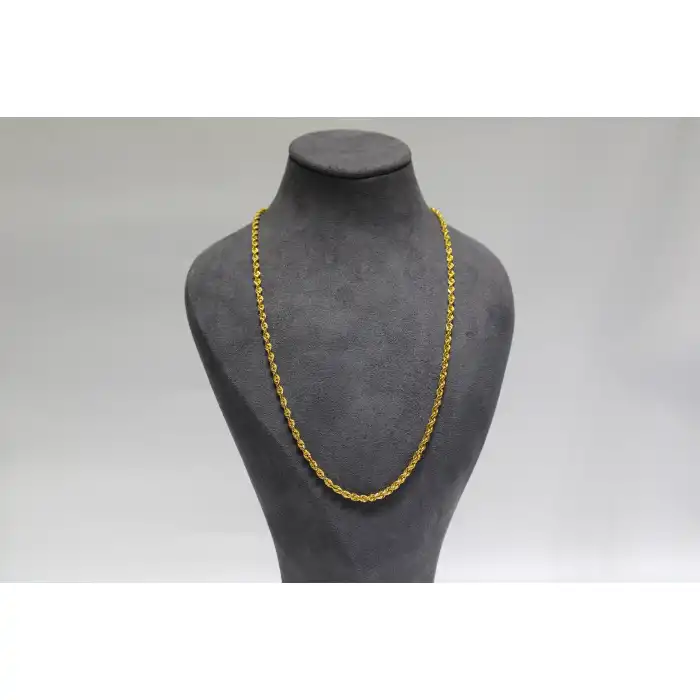 14 Ayar Altın Halat Modeli Zincir Kolye 4.13 GR 55 CM