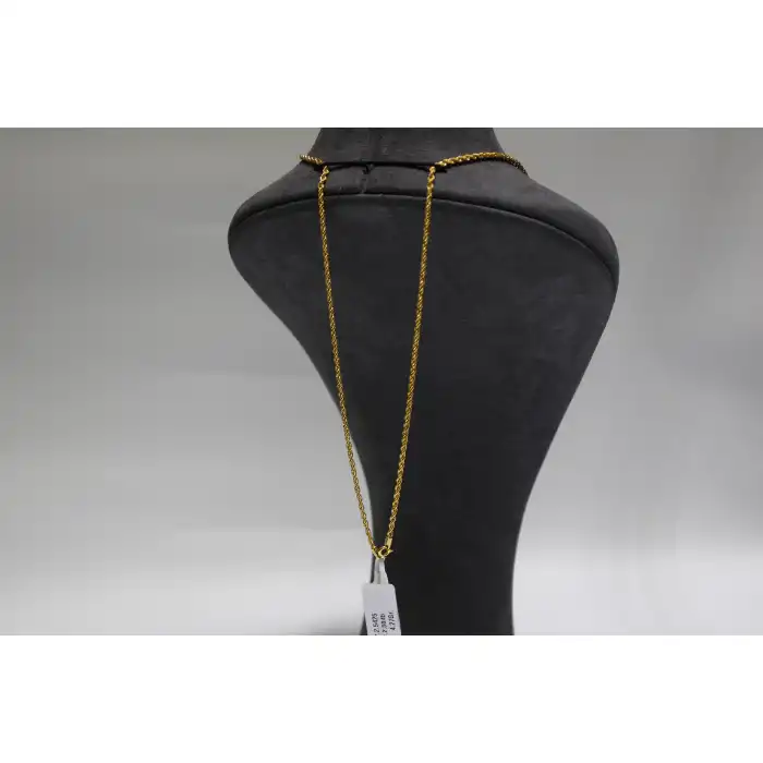 14 Ayar Altın Halat Modeli Zincir Kolye 4.27 GR