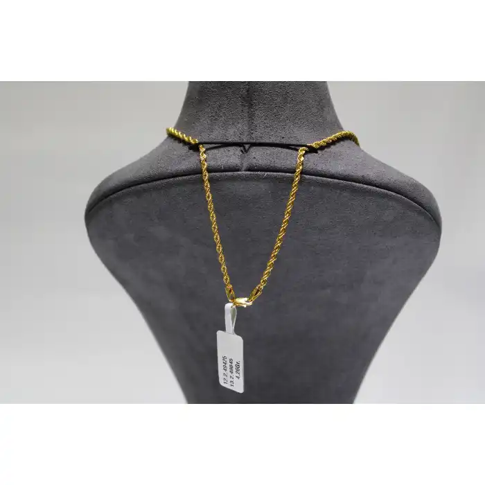 14 Ayar Altın Halat Modeli Zincir Kolye 4.44 GR 55 CM KLY2517