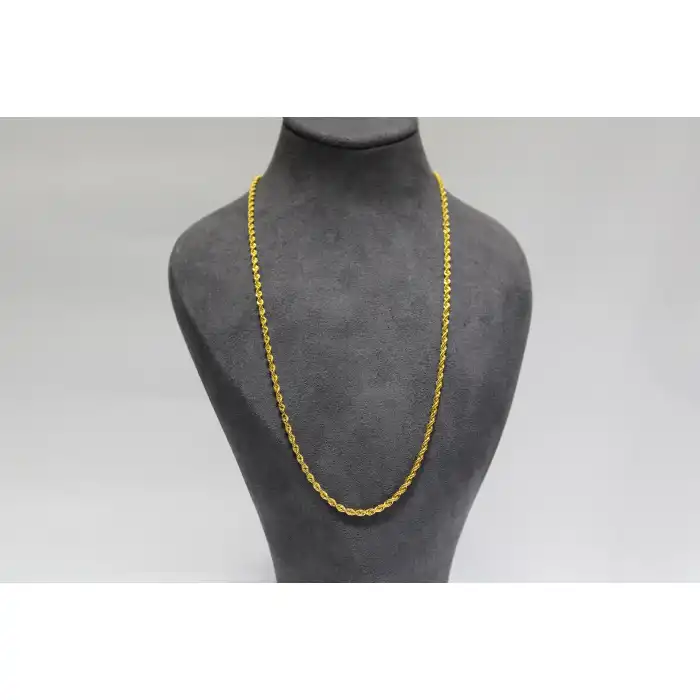 14 Ayar Altın Halat Modeli Zincir Kolye 4.44 GR 55 CM KLY2517