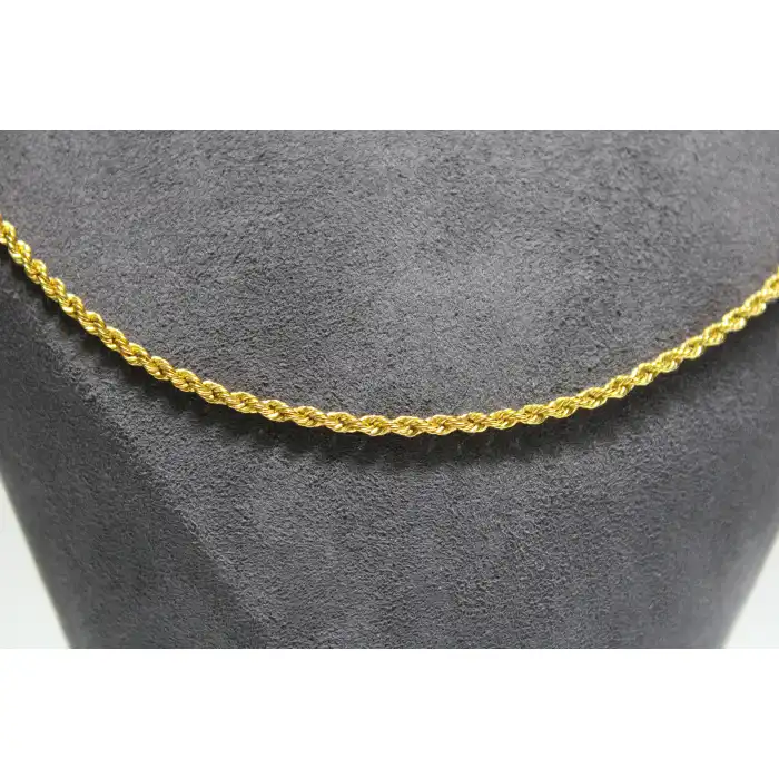 14 Ayar Altın Halat Modeli Zincir Kolye 4.46 GR 55 CM ZNC1964