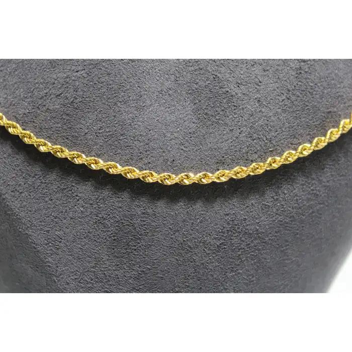 14 Ayar Altın Halat Modeli Zincir Kolye 4.53 GR 60 CM ZNC2189