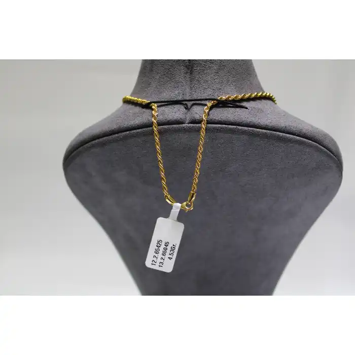 14 Ayar Altın Halat Modeli Zincir Kolye 4.53 GR 60 CM ZNC2189