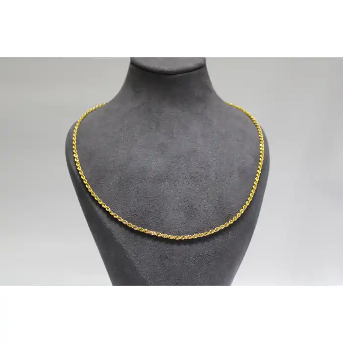 14 Ayar Altın Halat Modeli Zincir Kolye 4.53 GR 60 CM ZNC2189