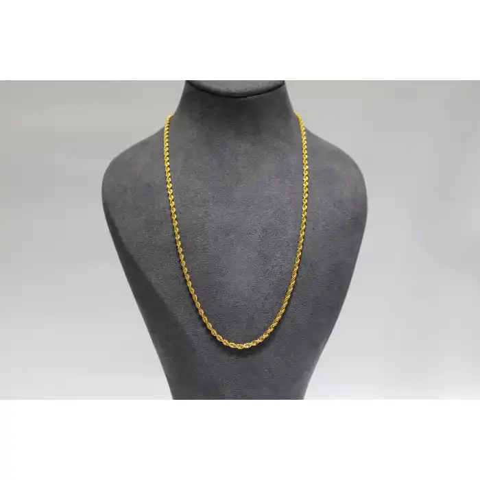 14 Ayar Altın Halat Modeli Zincir Kolye 4.80 GR 55 CM ZNC1966