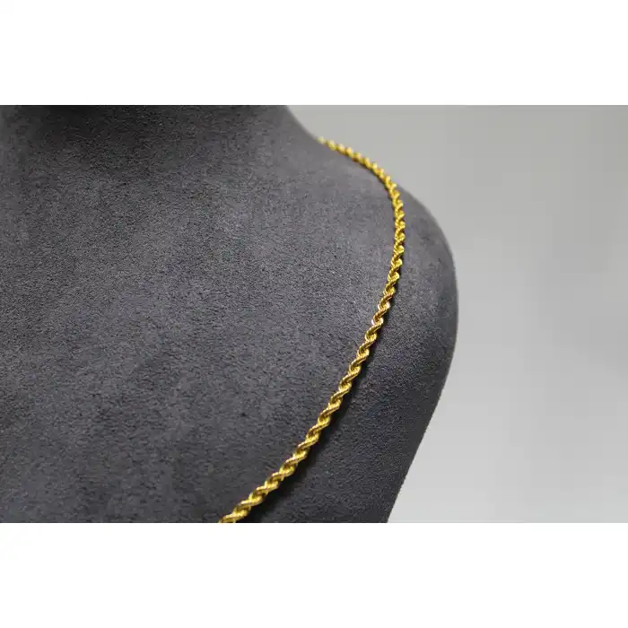 14 Ayar Altın Halat Modeli Zincir Kolye 4.80 GR 55 CM ZNC1966