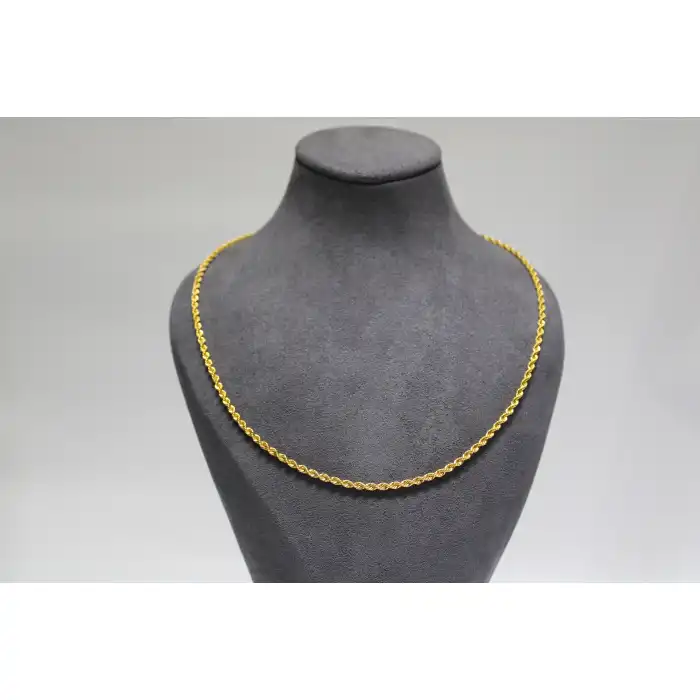 14 Ayar Altın Halat Modeli Zincir Kolye 4.80 GR 55 CM ZNC1966