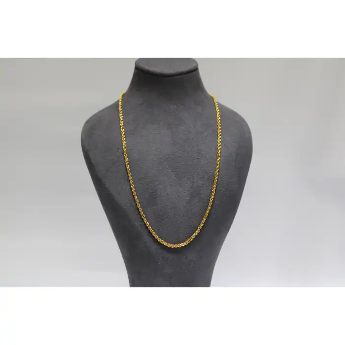 14 Ayar Altın Halat Modeli Zincir Kolye 4.80 GR 60CM ZNC1735