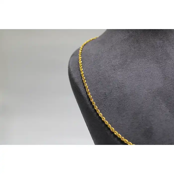 14 Ayar Altın Halat Modeli Zincir Kolye 4.80 GR 60CM ZNC1735