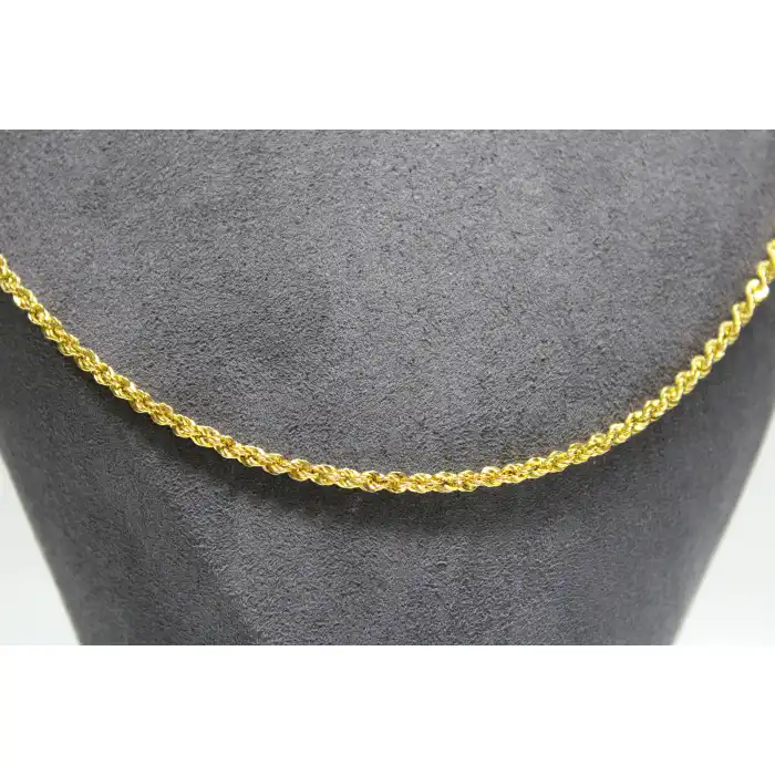 14 Ayar Altın Halat Modeli Zincir Kolye 4.80 GR 65CM ZNC0604