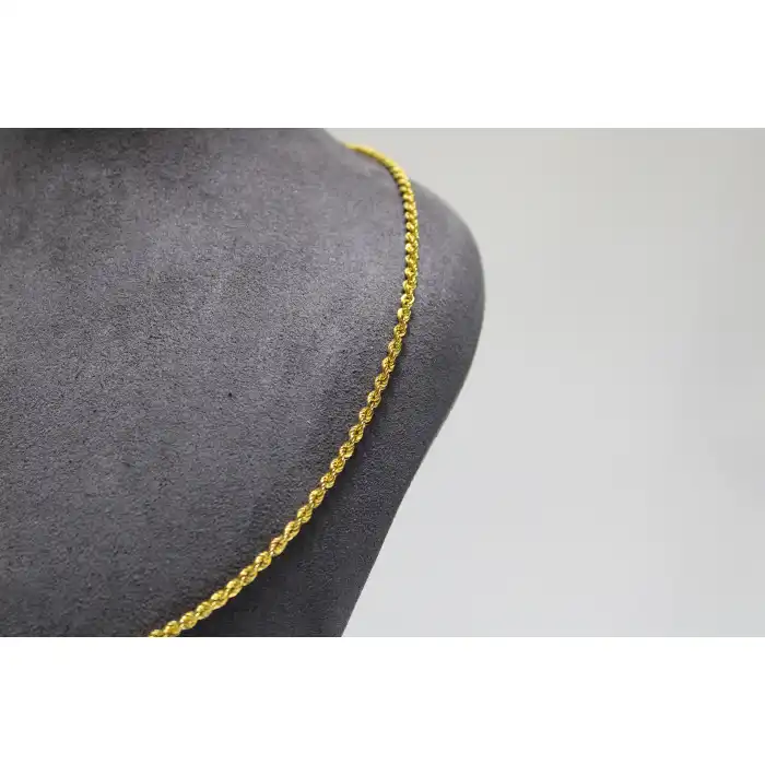 14 Ayar Altın Halat Modeli Zincir Kolye 4.80 GR 65CM ZNC0604