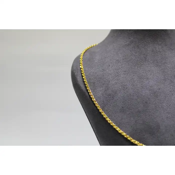 14 Ayar Altın Halat Modeli Zincir Kolye 4.80 GR 65CM ZNC0604