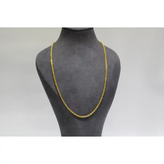 14 Ayar Altın Halat Modeli Zincir Kolye 4.80 GR 65CM ZNC0604