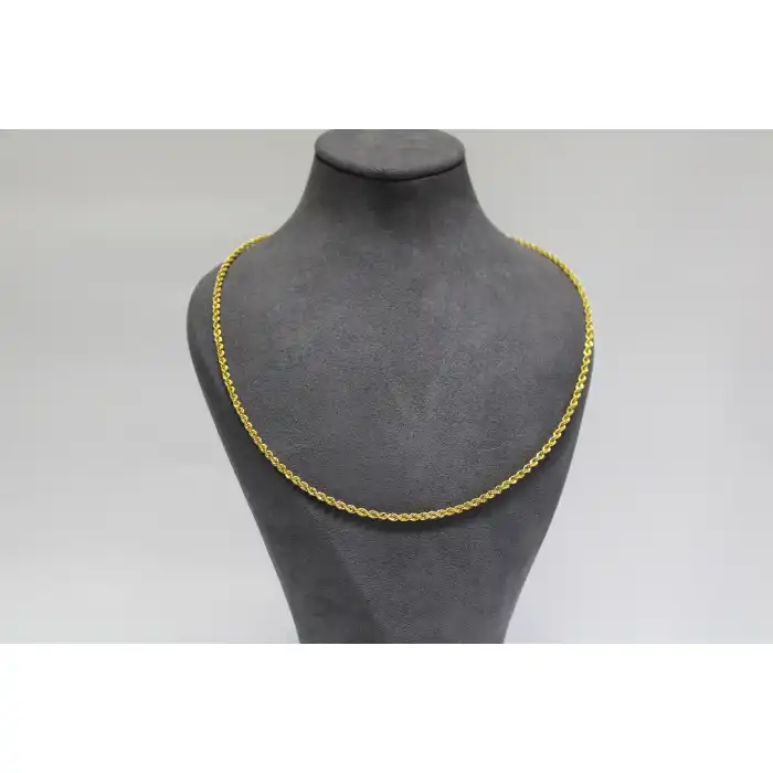 14 Ayar Altın Halat Modeli Zincir Kolye 5.11 GR