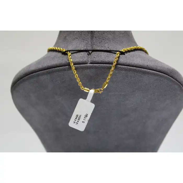 14 Ayar Altın Halat Modeli Zincir Kolye 5.11 GR