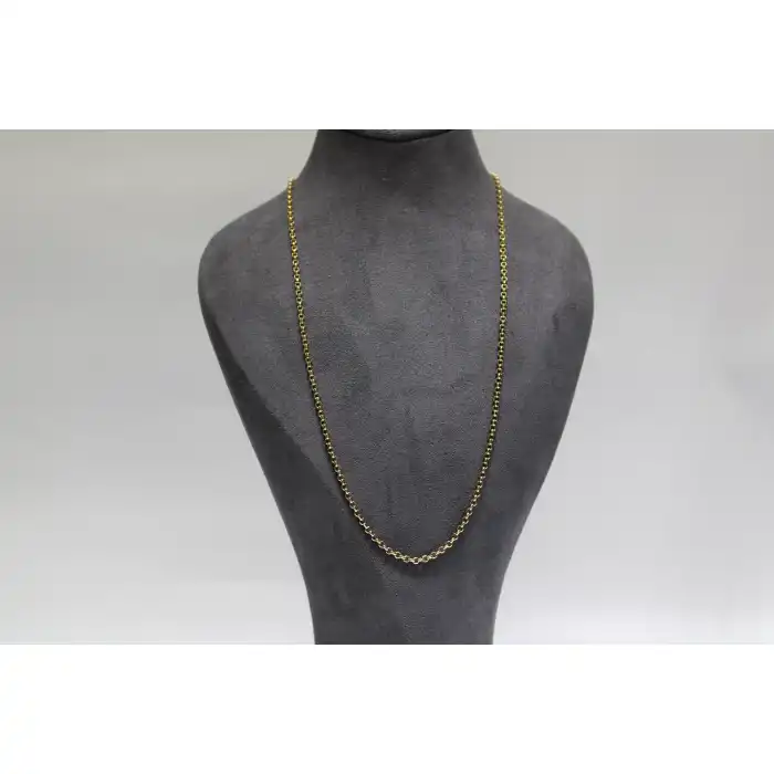 14 Ayar Altın Halkalı Kolye Zincir