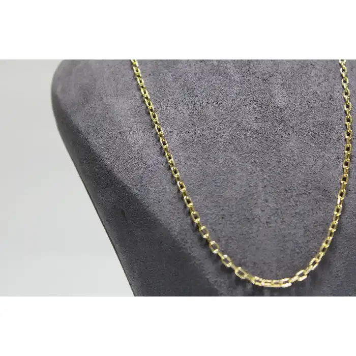 14 Ayar Altın Halkalı Kolye Zincir