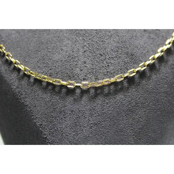 14 Ayar Altın Halkalı Kolye Zincir