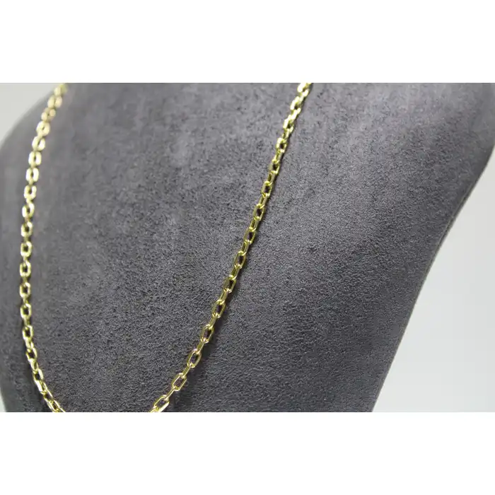 14 Ayar Altın Halkalı Kolye Zincir