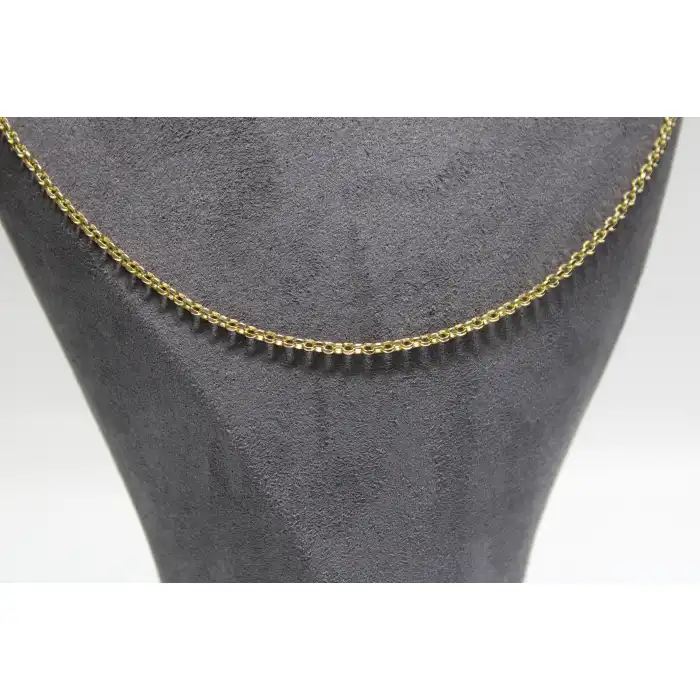 14 Ayar Altın Halkalı Kolye Zincir