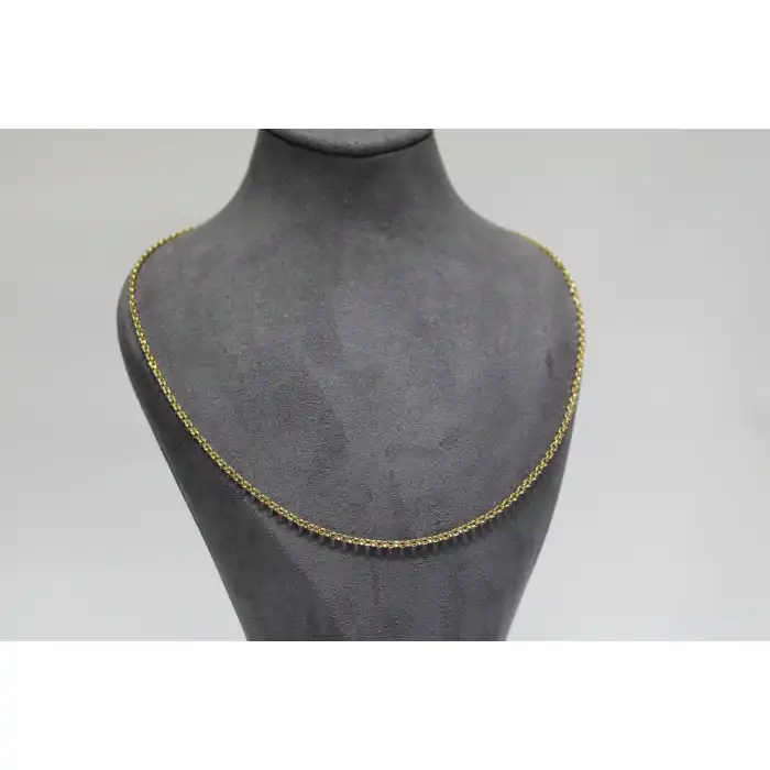 14 Ayar Altın Halkalı Kolye Zincir