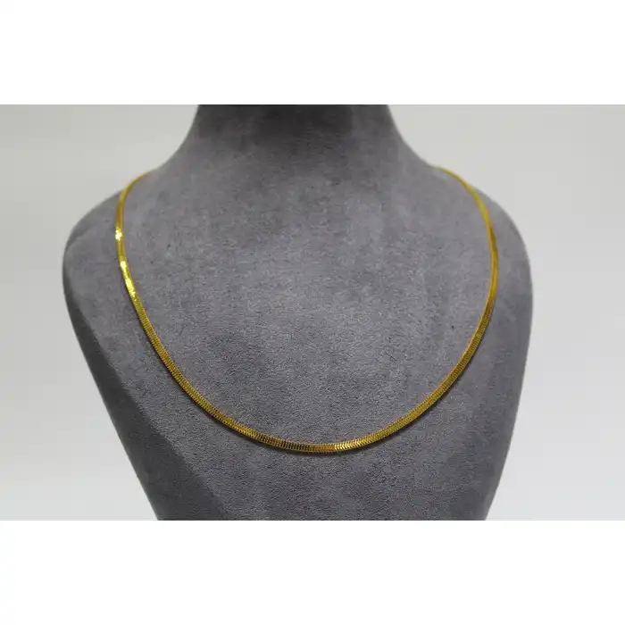 14 Ayar Altın İtalyan Ezme Kolye