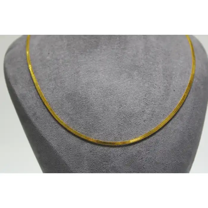 14 Ayar Altın İtalyan Ezme Kolye